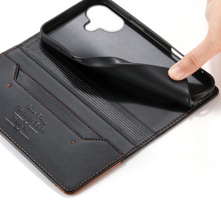 Dierfeng 拼接強磁 RFID 素皮手機殼，適用於 iPhone 16、iPhone 15 Pro Max、iPhone 15 Pro、iPhone 15 Plus、iPhone 15、iPhone 14 Plus、iPhone 14 / 13、iPhone 14 Pro