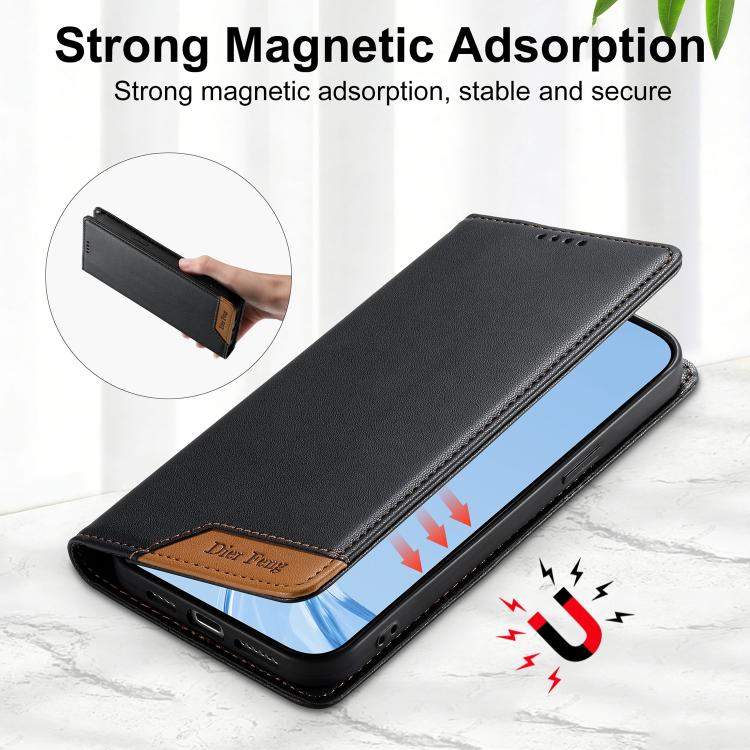 Dierfeng 拼接強磁 RFID 素皮手機殼，適用於 iPhone 16、iPhone 15 Pro Max、iPhone 15 Pro、iPhone 15 Plus、iPhone 15、iPhone 14 Plus、iPhone 14 / 13、iPhone 14 Pro
