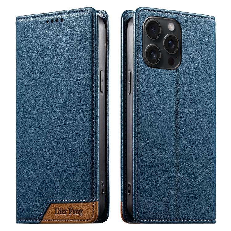Dierfeng 拼接強磁 RFID 素皮手機殼，適用於 iPhone 16、iPhone 15 Pro Max、iPhone 15 Pro、iPhone 15 Plus、iPhone 15、iPhone 14 Plus、iPhone 14 / 13、iPhone 14 Pro