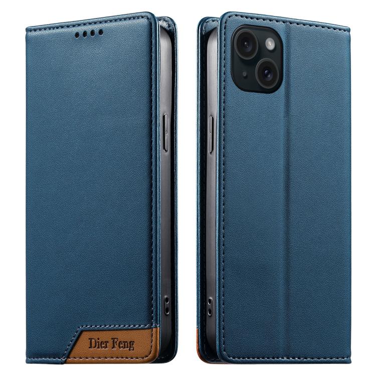 Dierfeng 拼接強磁 RFID 素皮手機殼，適用於 iPhone 16、iPhone 15 Pro Max、iPhone 15 Pro、iPhone 15 Plus、iPhone 15、iPhone 14 Plus、iPhone 14 / 13、iPhone 14 Pro