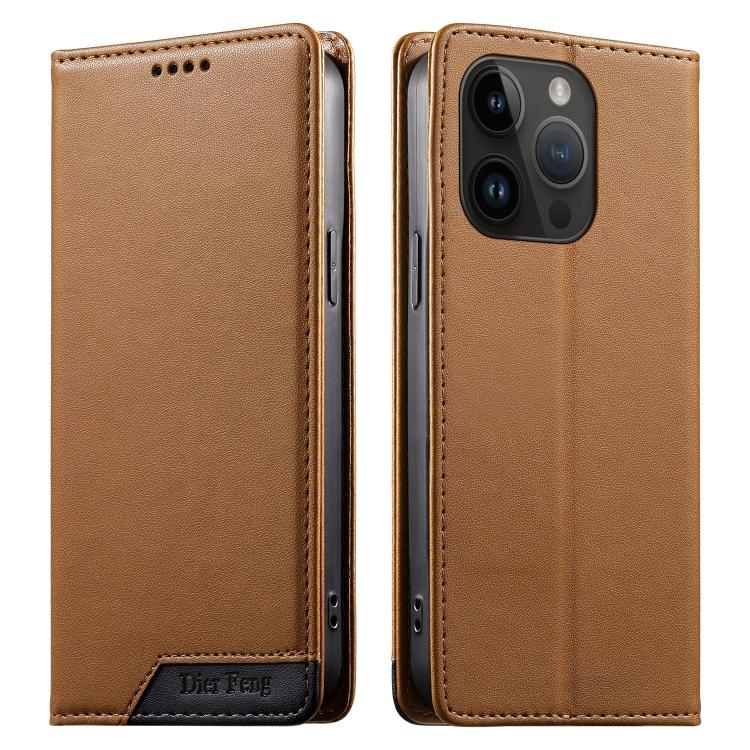 Dierfeng 拼接強磁 RFID 素皮手機殼，適用於 iPhone 16、iPhone 15 Pro Max、iPhone 15 Pro、iPhone 15 Plus、iPhone 15、iPhone 14 Plus、iPhone 14 / 13、iPhone 14 Pro