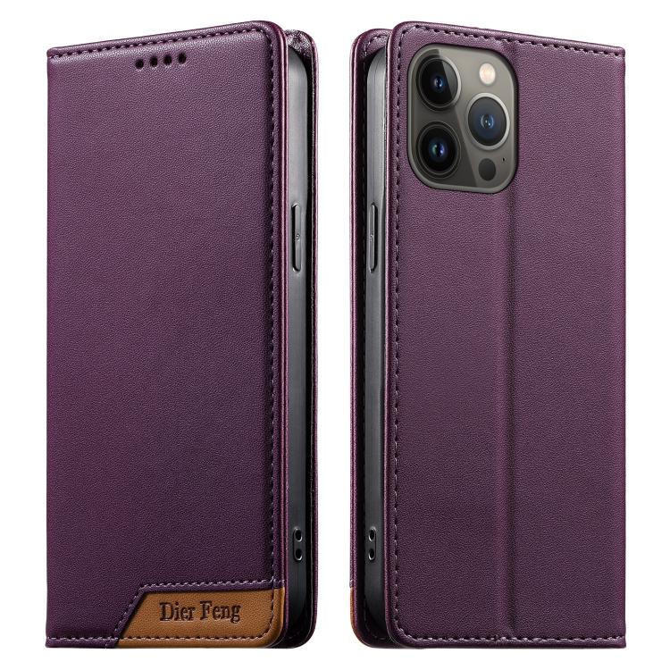 Dierfeng拼接強磁性RFID素食皮革手機殼，適用於iPhone 14 Pro Max、iPhone SE 2022 / SE 2020 / 8 / 7、iPhone 13 Pro Max、iPhone 13 Pro、iPhone 13 mini、iPhone 12 / 12 Pro、iPhone 12 Pro Max、iPhone 12 mini