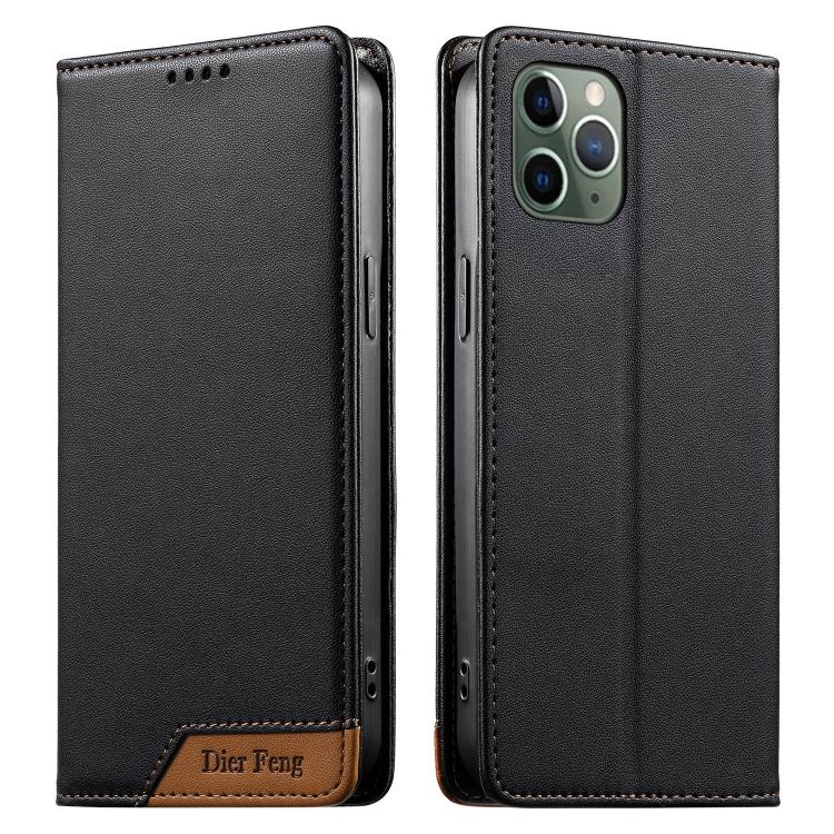 Dierfeng拼接強磁性RFID素食皮革手機殼，適用於iPhone 11 Pro Max、iPhone 11、iPhone 11 Pro、iPhone X / XS、iPhone XR、iPhone XS Max、iPhone 8 Plus / 7 Plus