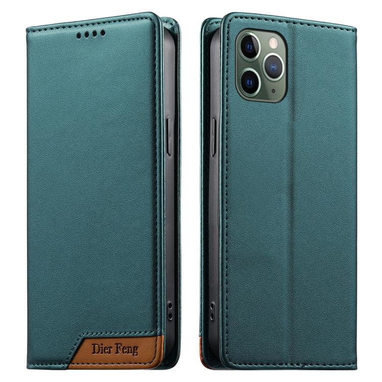 Dierfeng拼接強磁性RFID素食皮革手機殼，適用於iPhone 11 Pro Max、iPhone 11、iPhone 11 Pro、iPhone X / XS、iPhone XR、iPhone XS Max、iPhone 8 Plus / 7 Plus