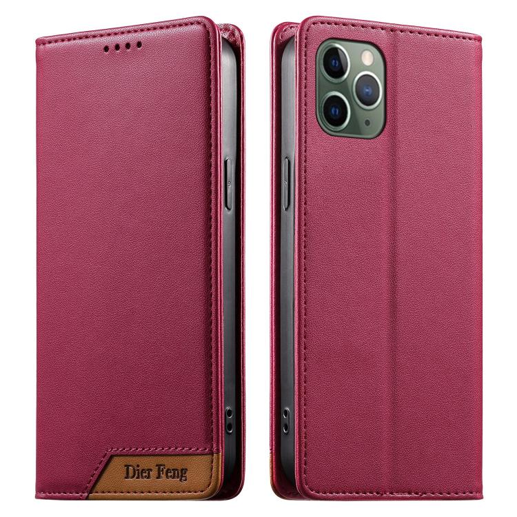 Dierfeng拼接強磁性RFID素食皮革手機殼，適用於iPhone 11 Pro Max、iPhone 11、iPhone 11 Pro、iPhone X / XS、iPhone XR、iPhone XS Max、iPhone 8 Plus / 7 Plus