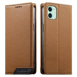 Dierfeng拼接強磁性RFID素食皮革手機殼，適用於iPhone 11 Pro Max、iPhone 11、iPhone 11 Pro、iPhone X / XS、iPhone XR、iPhone XS Max、iPhone 8 Plus / 7 Plus