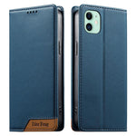 Dierfeng拼接強磁性RFID素食皮革手機殼，適用於iPhone 11 Pro Max、iPhone 11、iPhone 11 Pro、iPhone X / XS、iPhone XR、iPhone XS Max、iPhone 8 Plus / 7 Plus
