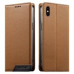 Dierfeng拼接強磁性RFID素食皮革手機殼，適用於iPhone 11 Pro Max、iPhone 11、iPhone 11 Pro、iPhone X / XS、iPhone XR、iPhone XS Max、iPhone 8 Plus / 7 Plus