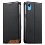 Dierfeng拼接強磁性RFID素食皮革手機殼，適用於iPhone 11 Pro Max、iPhone 11、iPhone 11 Pro、iPhone X / XS、iPhone XR、iPhone XS Max、iPhone 8 Plus / 7 Plus