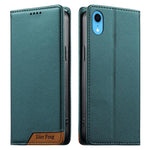 Dierfeng拼接強磁性RFID素食皮革手機殼，適用於iPhone 11 Pro Max、iPhone 11、iPhone 11 Pro、iPhone X / XS、iPhone XR、iPhone XS Max、iPhone 8 Plus / 7 Plus