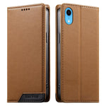 Dierfeng拼接強磁性RFID素食皮革手機殼，適用於iPhone 11 Pro Max、iPhone 11、iPhone 11 Pro、iPhone X / XS、iPhone XR、iPhone XS Max、iPhone 8 Plus / 7 Plus