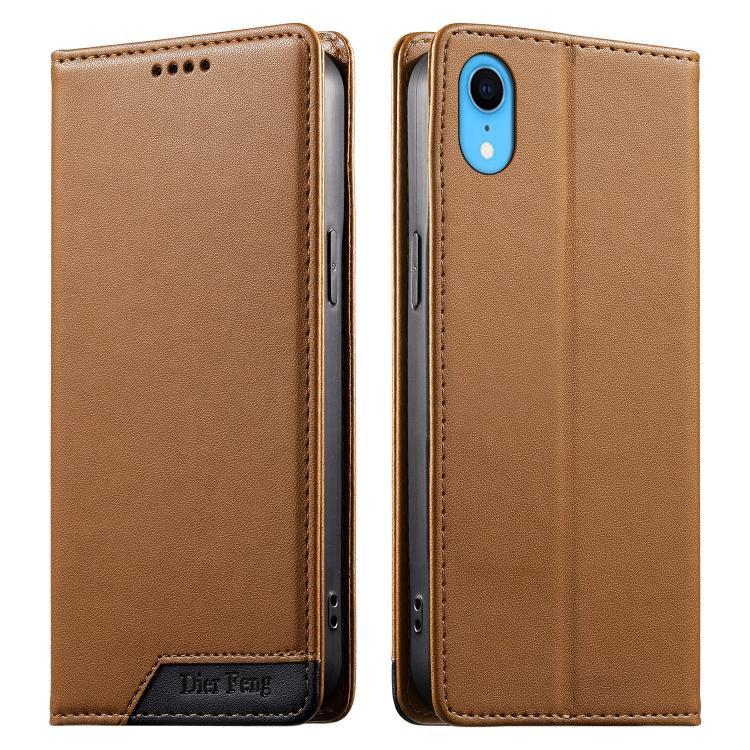 Dierfeng拼接強磁性RFID素食皮革手機殼，適用於iPhone 11 Pro Max、iPhone 11、iPhone 11 Pro、iPhone X / XS、iPhone XR、iPhone XS Max、iPhone 8 Plus / 7 Plus