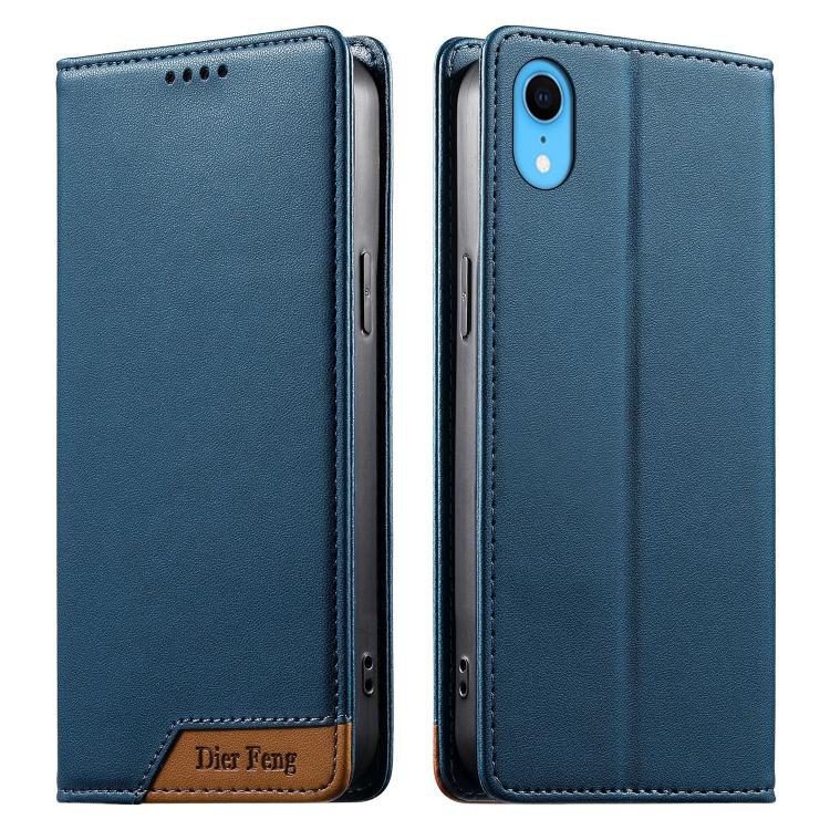 Dierfeng拼接強磁性RFID素食皮革手機殼，適用於iPhone 11 Pro Max、iPhone 11、iPhone 11 Pro、iPhone X / XS、iPhone XR、iPhone XS Max、iPhone 8 Plus / 7 Plus