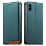 Dierfeng拼接強磁性RFID素食皮革手機殼，適用於iPhone 11 Pro Max、iPhone 11、iPhone 11 Pro、iPhone X / XS、iPhone XR、iPhone XS Max、iPhone 8 Plus / 7 Plus