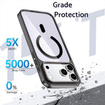 水晶彩色磁吸手機殼，適用於 iPhone 17 Pro Max、iPhone 17 Pro