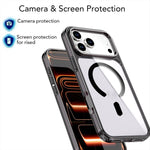 水晶彩色磁吸手機殼，適用於 iPhone 17 Pro Max、iPhone 17 Pro