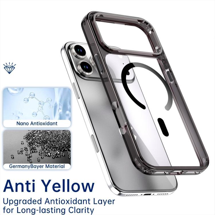 水晶彩色磁吸手機殼，適用於 iPhone 17 Pro Max、iPhone 17 Pro