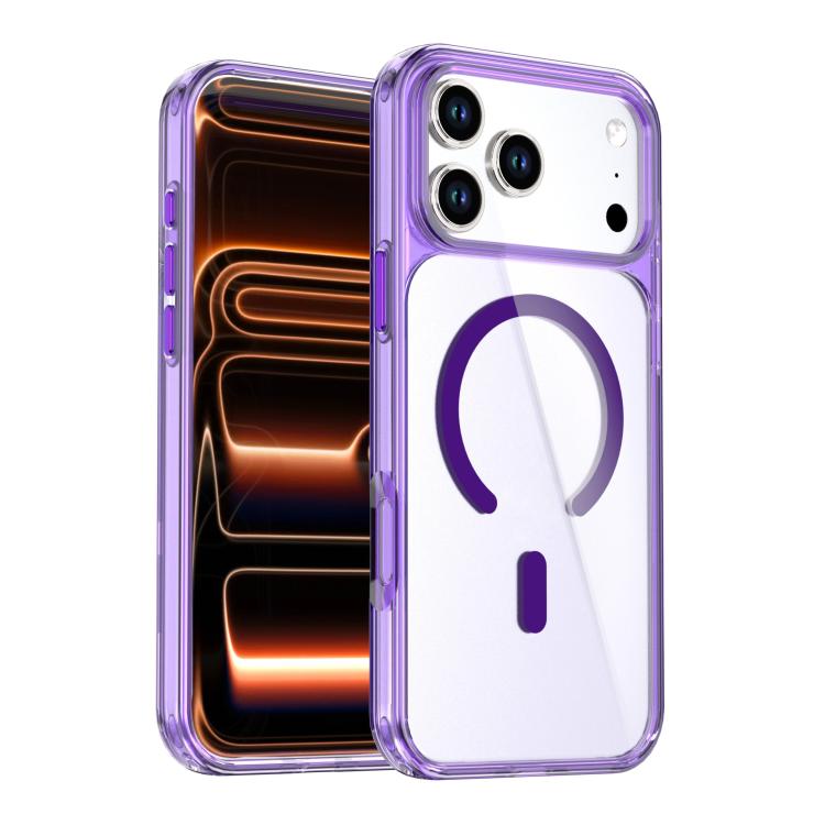水晶彩色磁吸手機殼，適用於 iPhone 17 Pro Max、iPhone 17 Pro