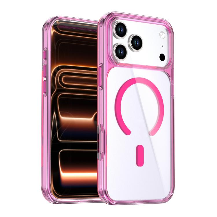 水晶彩色磁吸手機殼，適用於 iPhone 17 Pro Max、iPhone 17 Pro