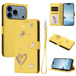 ZS01 雙層心花素皮手機殼附手腕帶，適用 iPhone 17e / 16e、iPhone 17 Pro Max、iPhone 17 Pro、iPhone 17、iPhone Air、iPhone 16 Pro Max