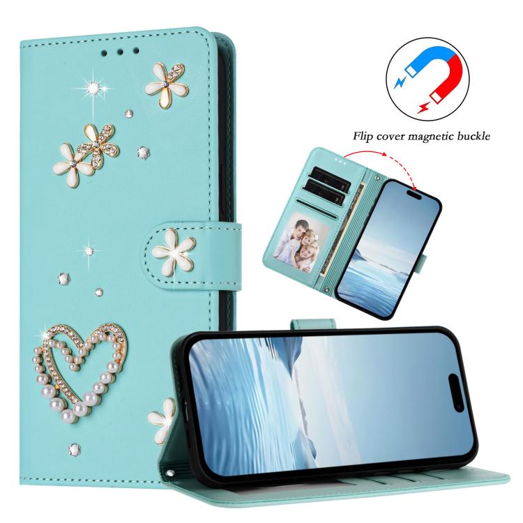 ZS01 雙層心花素皮手機殼附手腕帶，適用 iPhone 15、iPhone 14 Plus、iPhone 14 / 13、iPhone 14 Pro、iPhone 14 Pro Max、iPhone 13 Pro Max