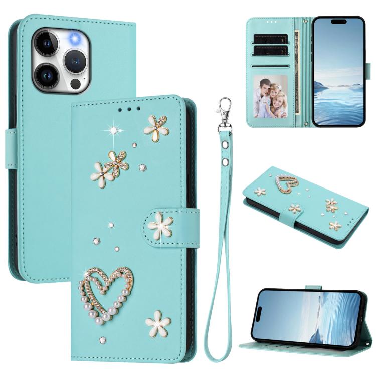 ZS01 雙層心花素皮手機殼附手腕帶，適用 iPhone 13 Pro、iPhone 12 / 12 Pro、iPhone 12 Pro Max、iPhone 11 Pro Max、iPhone 11、iPhone 11 Pro