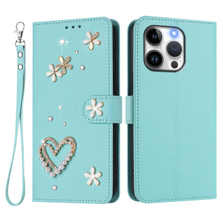 ZS01 雙層心花素皮手機殼附手腕帶，適用 iPhone 13 Pro、iPhone 12 / 12 Pro、iPhone 12 Pro Max、iPhone 11 Pro Max、iPhone 11、iPhone 11 Pro
