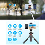 FEELWORLD MC4 Vlog 直播用自拍螢幕監視器 磁吸背面 無線連接附遙控器