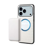 Denior A09 鱷魚紋 PU 素食皮革磁吸手機殼，適用於 iPhone 17 Pro Max，適用於 iPhone 17 Pro