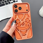 電鍍鏤空小丑散熱 TPU 手機殼，適用於 iPhone 17 Pro Max，適用於 iPhone 17 Pro，適用於 iPhone 17，適用於 iPhone 16 Pro Max，適用於 iPhone 16 Pro，適用於 iPhone 16