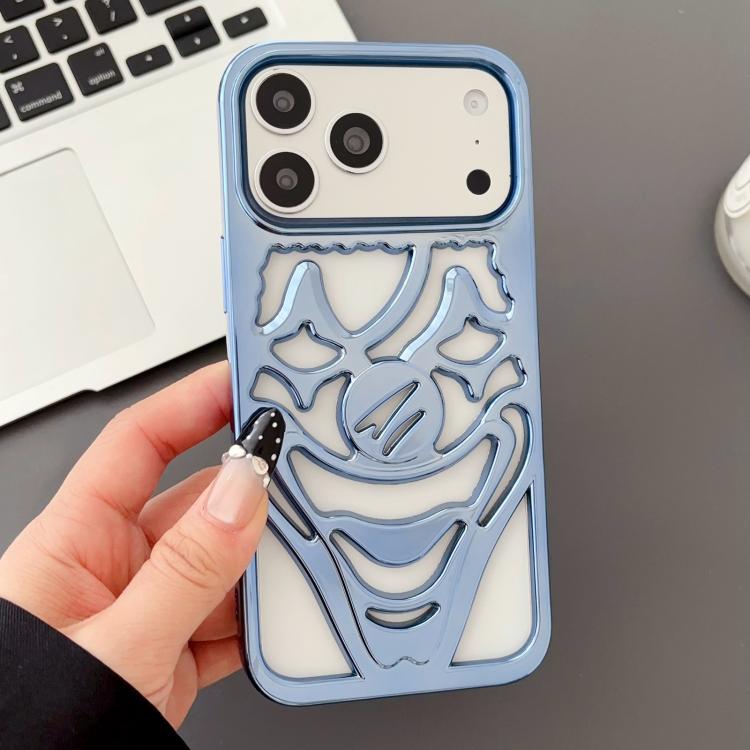 電鍍鏤空小丑散熱 TPU 手機殼，適用於 iPhone 17 Pro Max，適用於 iPhone 17 Pro，適用於 iPhone 17，適用於 iPhone 16 Pro Max，適用於 iPhone 16 Pro，適用於 iPhone 16