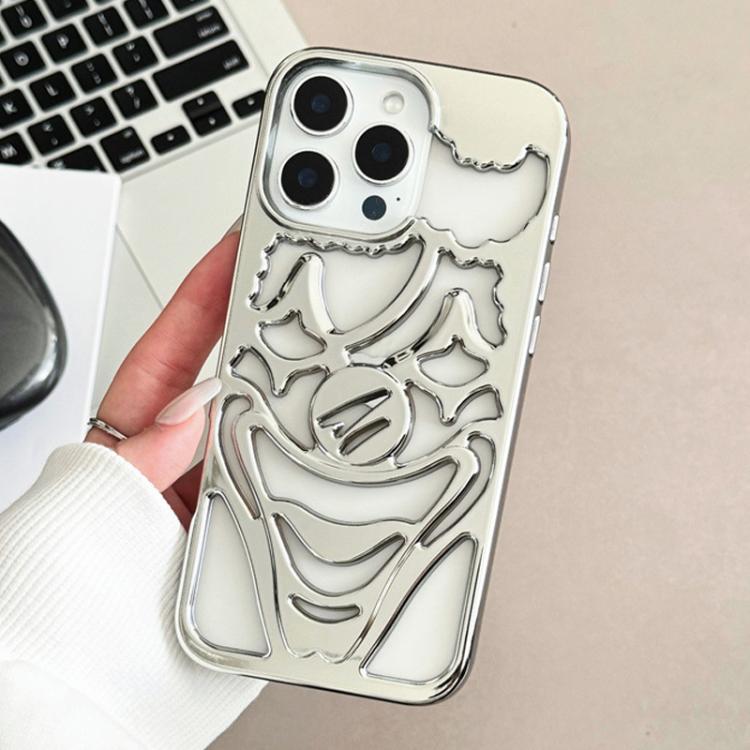電鍍鏤空小丑散熱 TPU 手機殼，適用於 iPhone 15 Pro Max，適用於 iPhone 15 Pro，適用於 iPhone 15，適用於 iPhone 14，適用於 iPhone 14 Pro，適用於 iPhone 14 Pro Max
