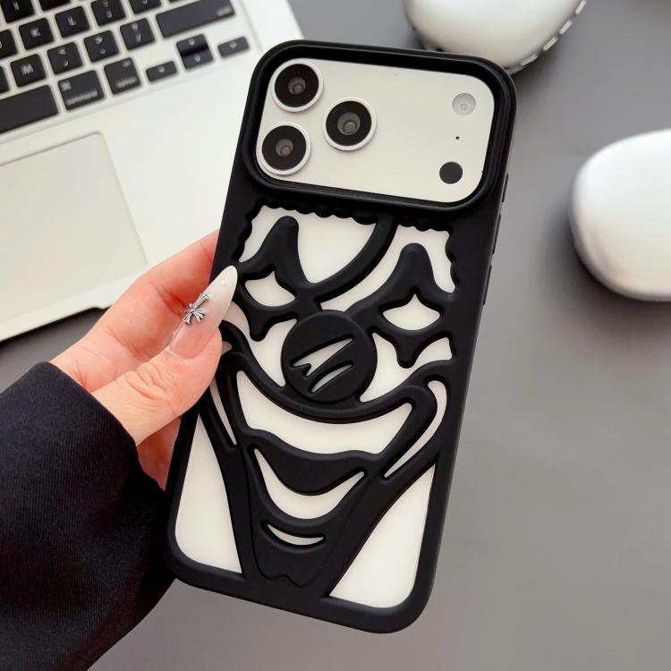 噴油鏤空小丑散熱 TPU 手機殼，適用於 iPhone 17 Pro Max，適用於 iPhone 17 Pro，適用於 iPhone 17，適用於 iPhone 16 Pro Max，適用於 iPhone 16 Pro，適用於 iPhone 16