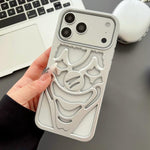 噴油鏤空小丑散熱 TPU 手機殼，適用於 iPhone 17 Pro Max，適用於 iPhone 17 Pro，適用於 iPhone 17，適用於 iPhone 16 Pro Max，適用於 iPhone 16 Pro，適用於 iPhone 16