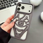 噴油鏤空小丑散熱 TPU 手機殼，適用於 iPhone 17 Pro Max，適用於 iPhone 17 Pro，適用於 iPhone 17，適用於 iPhone 16 Pro Max，適用於 iPhone 16 Pro，適用於 iPhone 16