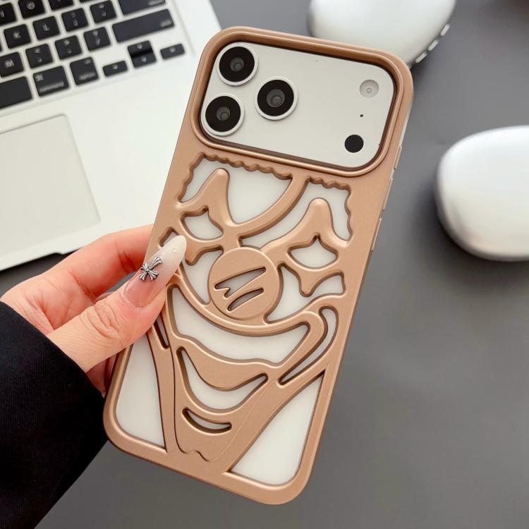 噴油鏤空小丑散熱 TPU 手機殼，適用於 iPhone 17 Pro Max，適用於 iPhone 17 Pro，適用於 iPhone 17，適用於 iPhone 16 Pro Max，適用於 iPhone 16 Pro，適用於 iPhone 16