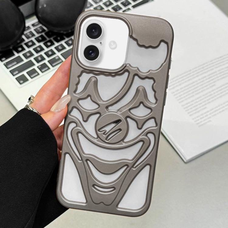 噴油鏤空小丑散熱 TPU 手機殼，適用於 iPhone 17 Pro Max，適用於 iPhone 17 Pro，適用於 iPhone 17，適用於 iPhone 16 Pro Max，適用於 iPhone 16 Pro，適用於 iPhone 16