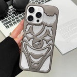 噴油鏤空小丑散熱 TPU 手機殼，適用於 iPhone 17 Pro Max，適用於 iPhone 17 Pro，適用於 iPhone 17，適用於 iPhone 16 Pro Max，適用於 iPhone 16 Pro，適用於 iPhone 16