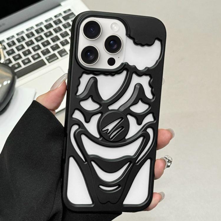 噴油鏤空小丑散熱 TPU 手機殼，適用於 iPhone 15 Pro Max，適用於 iPhone 15 Pro，適用於 iPhone 15，適用於 iPhone 14，適用於 iPhone 14 Pro，適用於 iPhone 14 Pro Max