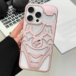 噴油鏤空小丑散熱 TPU 手機殼，適用於 iPhone 15 Pro Max，適用於 iPhone 15 Pro，適用於 iPhone 15，適用於 iPhone 14，適用於 iPhone 14 Pro，適用於 iPhone 14 Pro Max