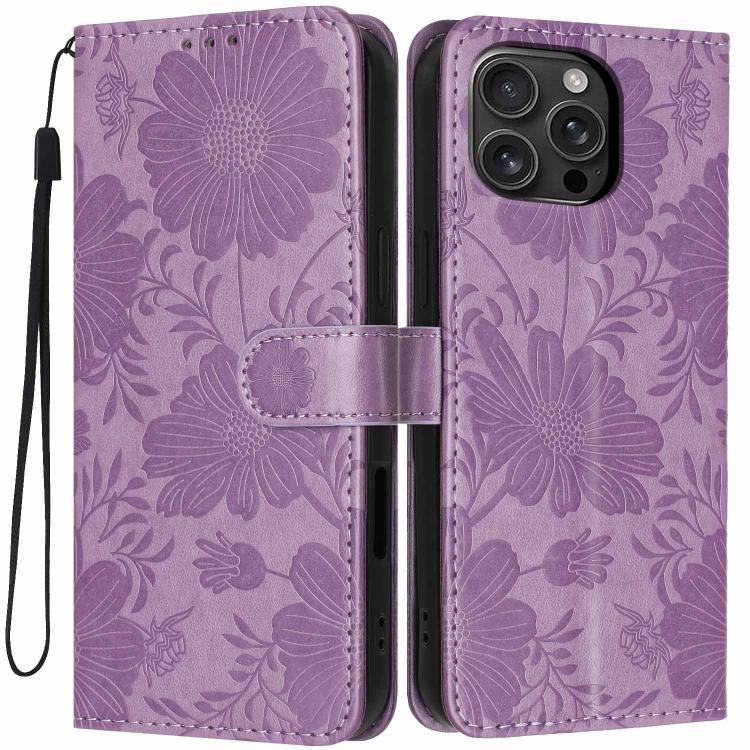 向日葵壓紋素食皮革手機殼附小黑繩，適用於 iPhone 16e / 17e，適用於 iPhone 17 Pro Max，適用於 iPhone 17 Pro，適用於 iPhone 17，適用於 iPhone Air，適用於 iPhone 16 Pro Max，適用於 iPhone 16 Pro，適用於 iPhone 16 Plus