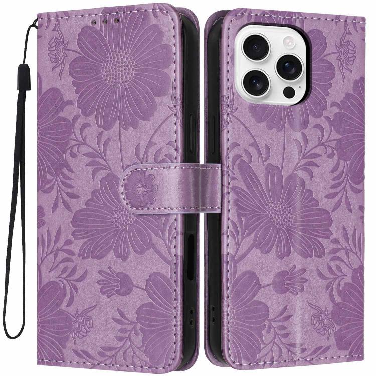 向日葵壓紋素食皮革手機殼附小黑繩，適用於 iPhone 16e / 17e，適用於 iPhone 17 Pro Max，適用於 iPhone 17 Pro，適用於 iPhone 17，適用於 iPhone Air，適用於 iPhone 16 Pro Max，適用於 iPhone 16 Pro，適用於 iPhone 16 Plus