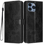 向日葵壓紋素皮手機殼附小黑繩，適用於 iPhone 14 Pro Max、iPhone 13 Pro Max、iPhone 13 Pro、iPhone 13、iPhone 12 / 12 Pro、iPhone 12 Pro Max、iPhone 11 Pro Max、iPhone 11
