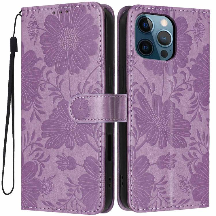 向日葵壓紋素皮手機殼附小黑繩，適用於 iPhone 14 Pro Max、iPhone 13 Pro Max、iPhone 13 Pro、iPhone 13、iPhone 12 / 12 Pro、iPhone 12 Pro Max、iPhone 11 Pro Max、iPhone 11