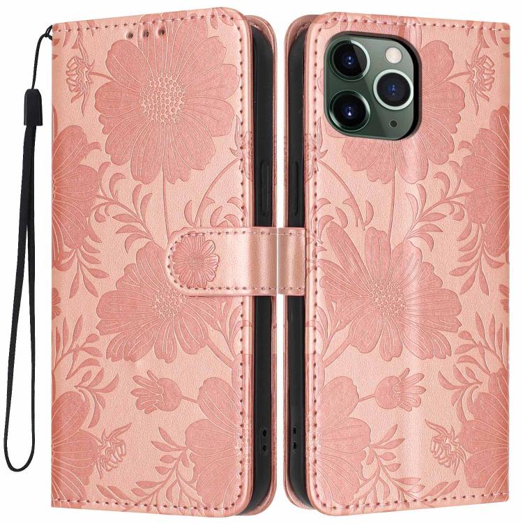 向日葵壓紋素皮手機殼附小黑繩，適用於 iPhone 14 Pro Max、iPhone 13 Pro Max、iPhone 13 Pro、iPhone 13、iPhone 12 / 12 Pro、iPhone 12 Pro Max、iPhone 11 Pro Max、iPhone 11