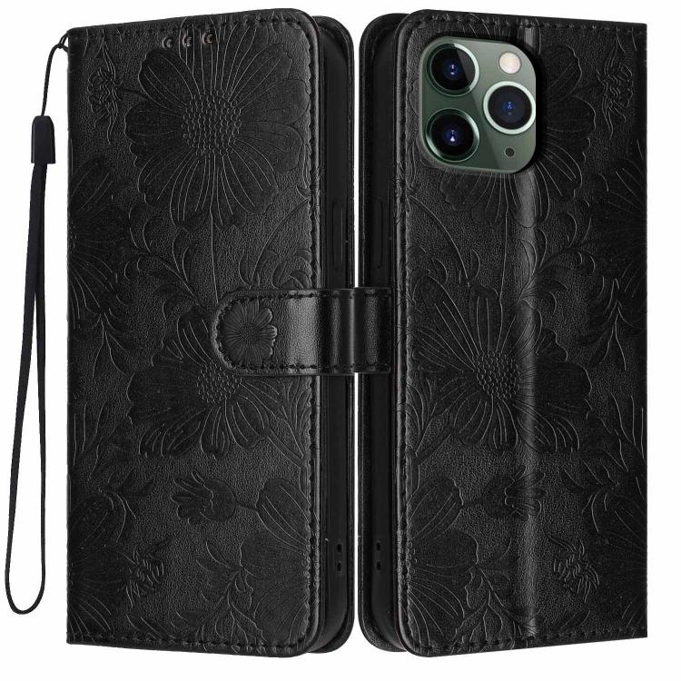 向日葵壓紋素皮手機殼附小黑繩，適用於 iPhone 14 Pro Max、iPhone 13 Pro Max、iPhone 13 Pro、iPhone 13、iPhone 12 / 12 Pro、iPhone 12 Pro Max、iPhone 11 Pro Max、iPhone 11