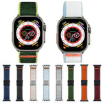 xDfind 尼龍野徑降落傘扣錶帶，適用於 Apple Watch 42 / 44 / 45 / 46 / 49mm，適用於 Apple Watch 38 / 40 / 41 / S11 42mm