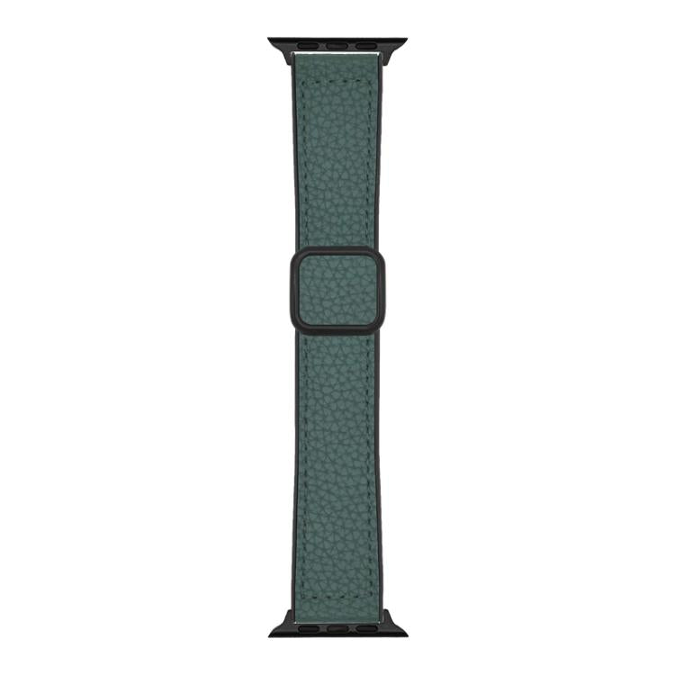 xDfind 荔枝紋素皮磁扣錶帶，適用於 Apple Watch 42 / 44 / 45 / 46 / 49mm，適用於 Apple Watch 38 / 40 / 41 / S11 42mm