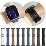 xDfind 荔枝紋素皮磁扣錶帶，適用於 Apple Watch 42 / 44 / 45 / 46 / 49mm，適用於 Apple Watch 38 / 40 / 41 / S11 42mm