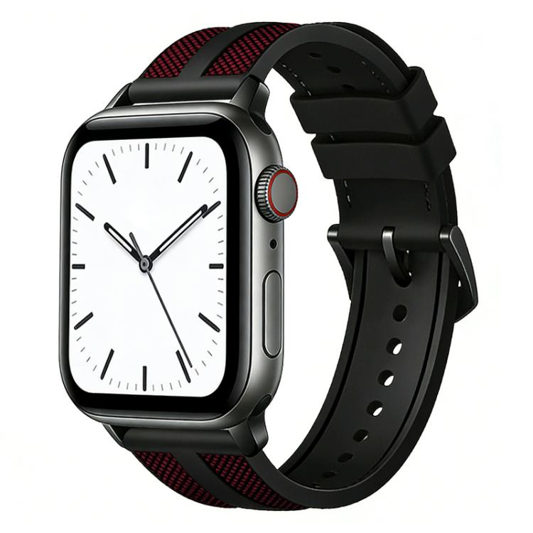 xDfind 火焰混合尼龍編織矽膠錶帶，適用於 Apple Watch 42 / 44 / 45 / 46 / 49mm，適用於 Apple Watch 38 / 40 / 41 / S11 42mm